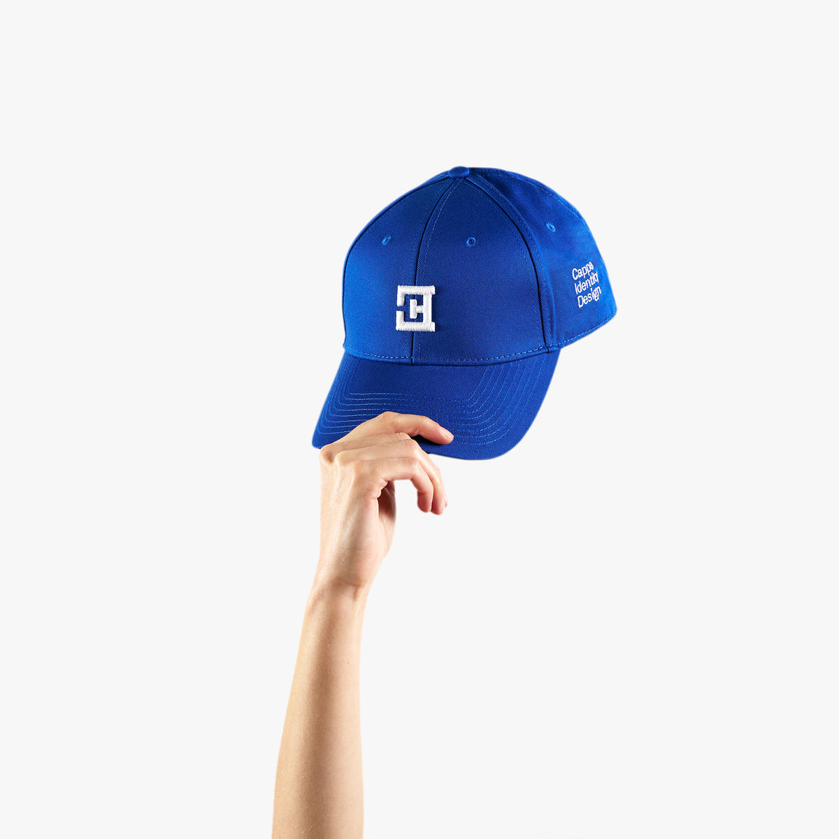 Signature Embroidered Baseball Cap – Blue/White
