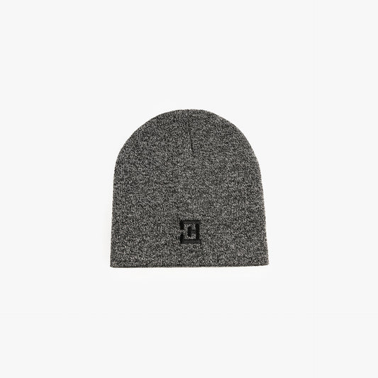 Signature Logo Embroidered Beanie – Gray