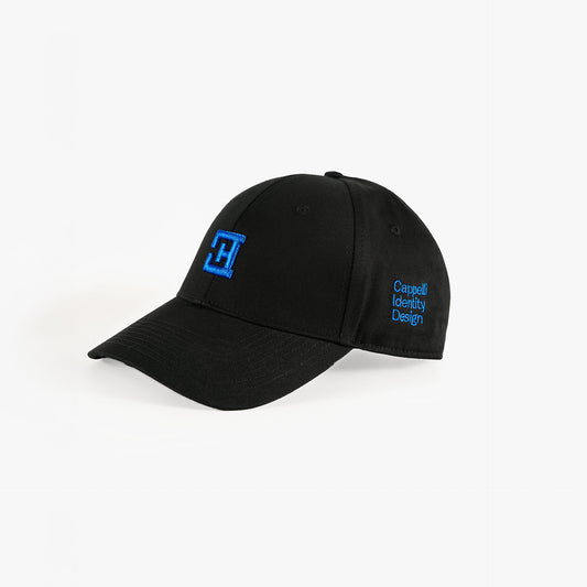 Signature Embroidered Baseball Cap – Black/Blue