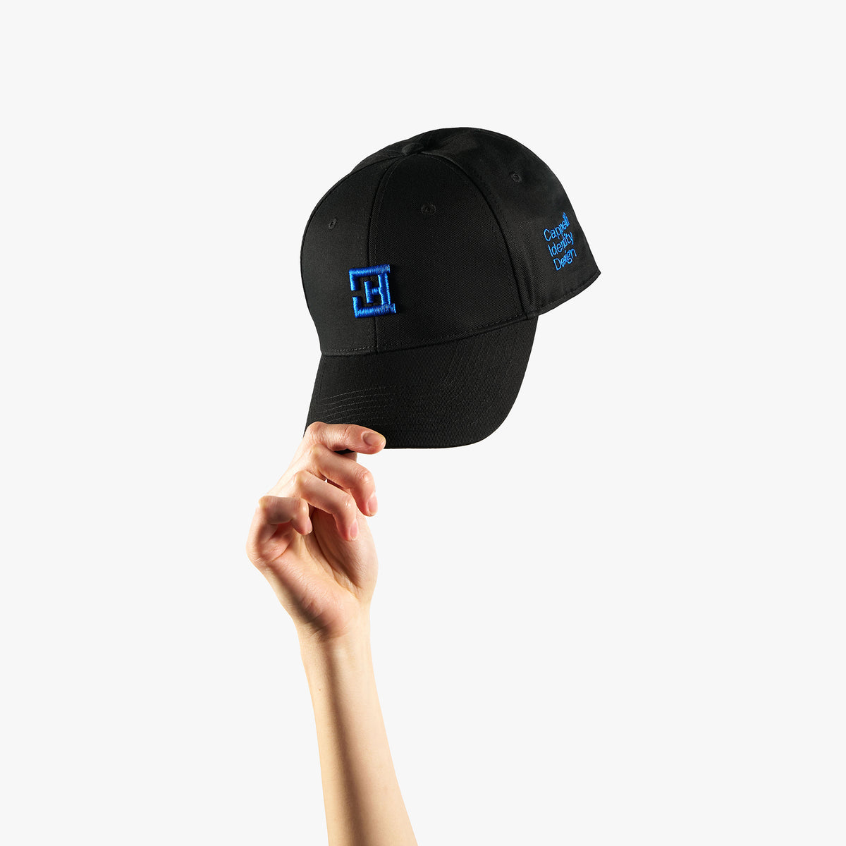 Signature Embroidered Baseball Cap – Black/Blue