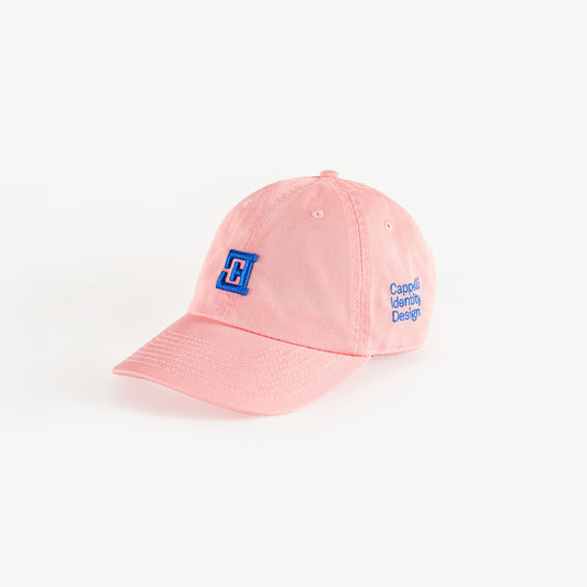 Signature Embroidered Baseball Cap – Pink/Blue