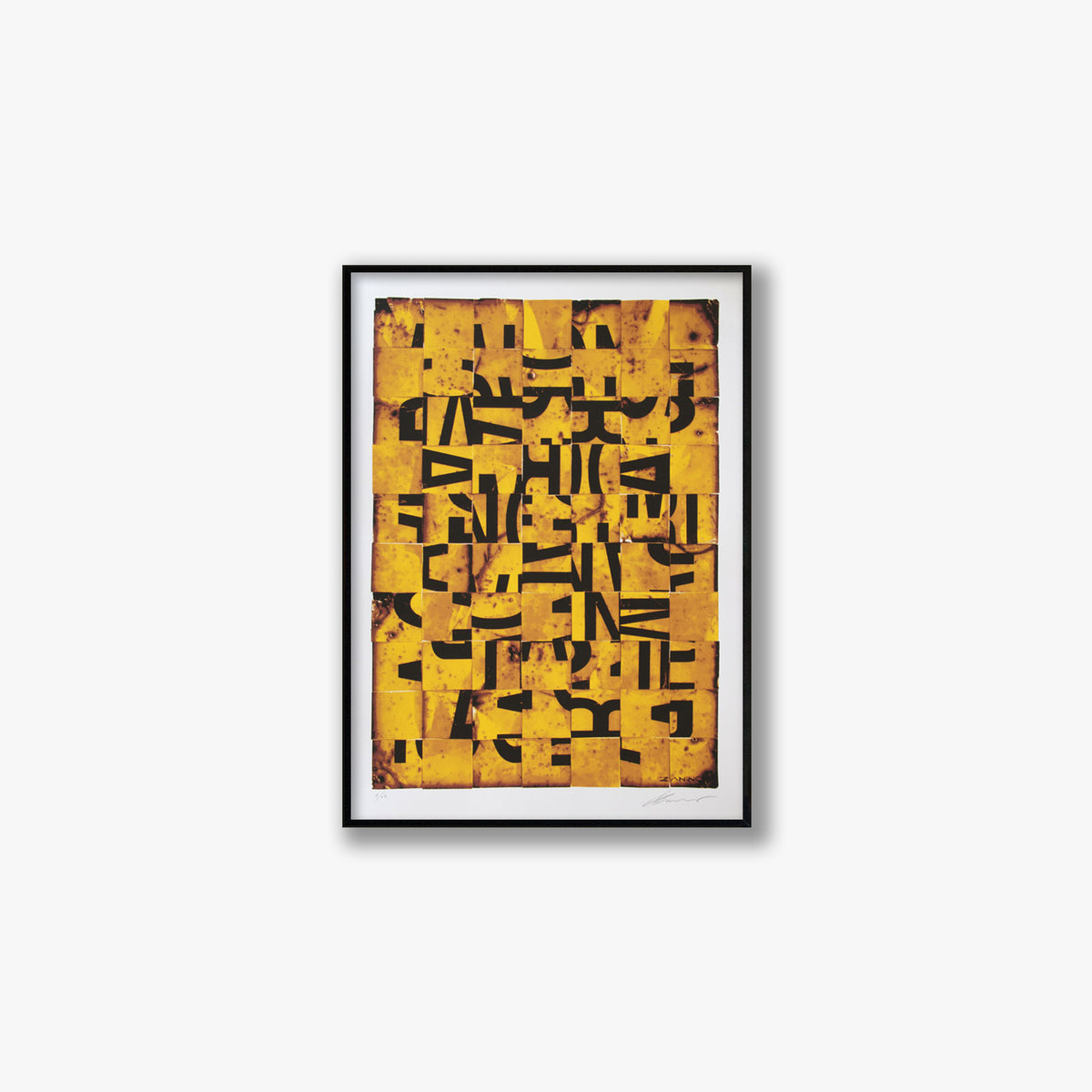 Decostruzione IV” Original Silkscreen Poster – Fabio Zanino