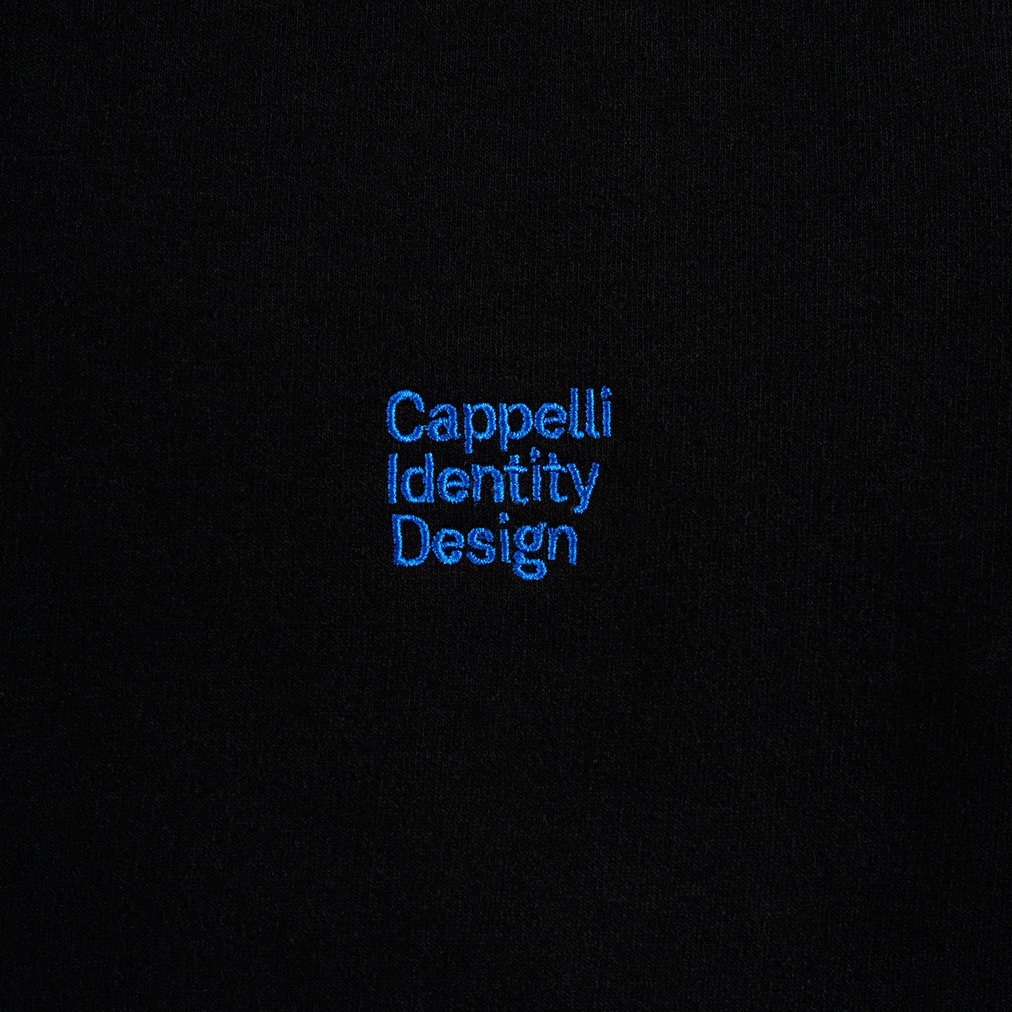 Signature Embroidered Sweatshirt – Black/Blue