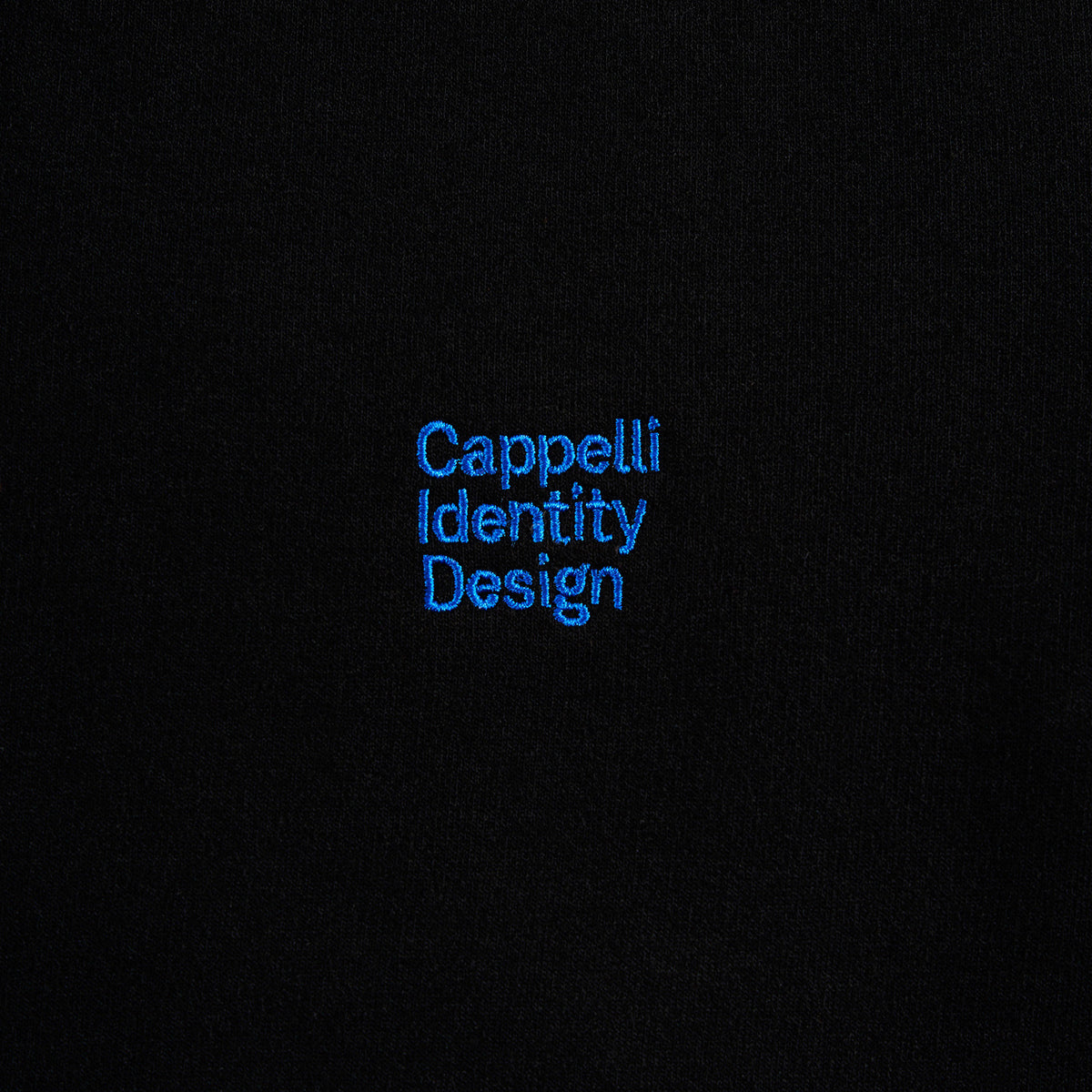 Signature Embroidered Sweatshirt – Black/Blue