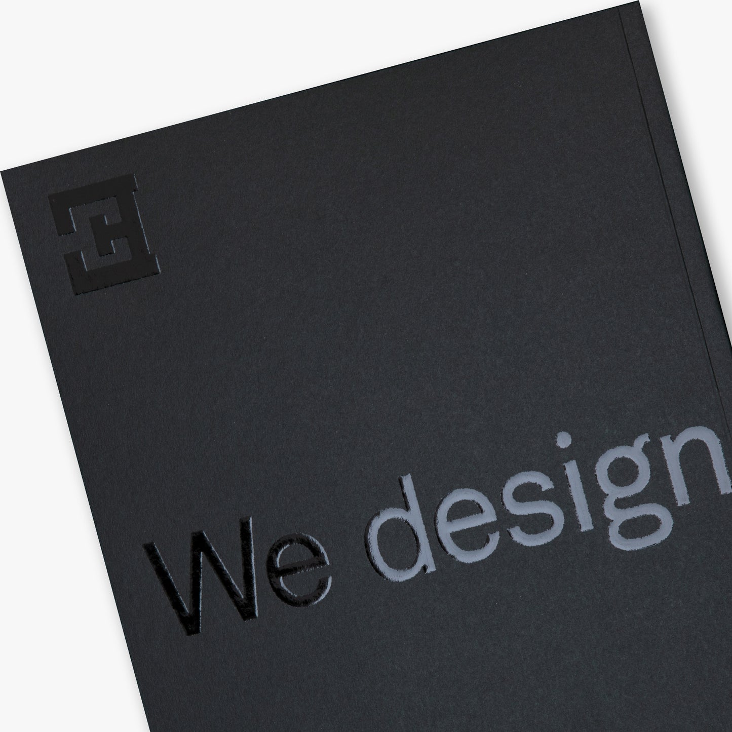 "We Design" Studio Sketchbook – Matte Black