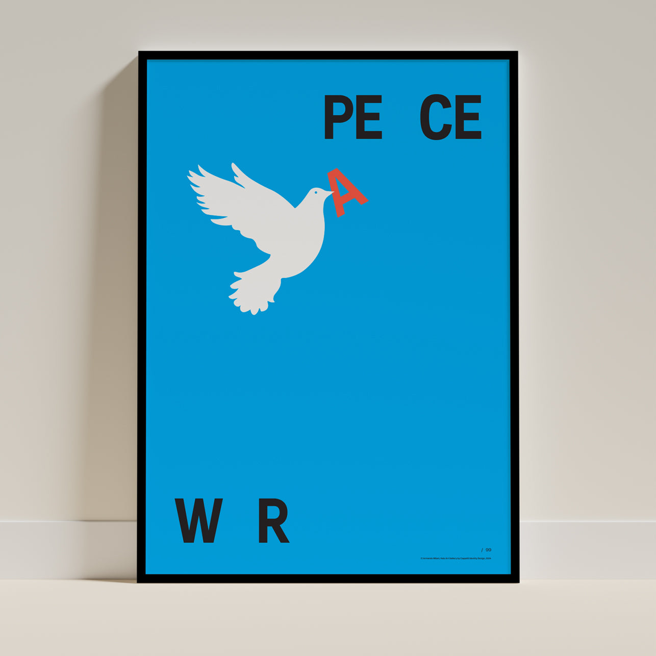 Poster Peace&War di Armando Milani, Hats Art Gallery